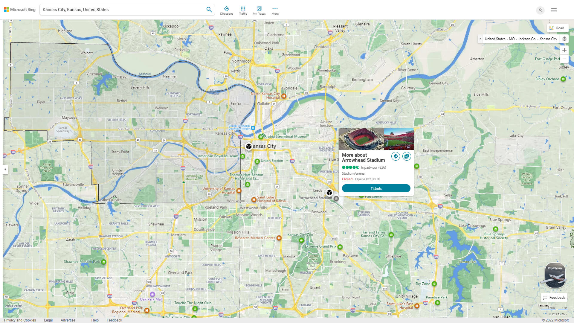 Kansas City Detailed Map